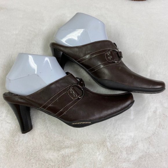 A2‎ AEROSOLES Women’s 2 Snapezoid Mules, size 9M - Picture 6 of 13